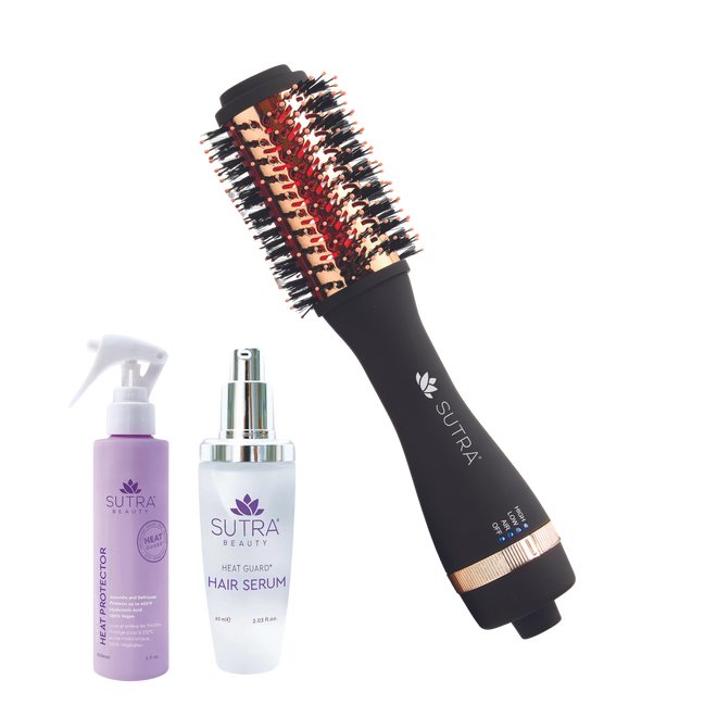 Cepillo Secadora IR infrared + Hair Serum + Heat Protector