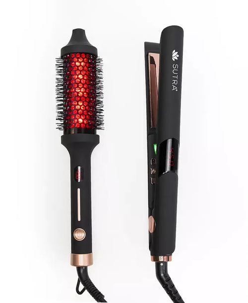 Plancha y cepillo SUTRA® con Tecnología IR del Set Dúo.