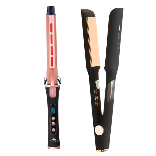 Set de Plancha y Rizador Profesional IR2 Curling 35 mm + Wide